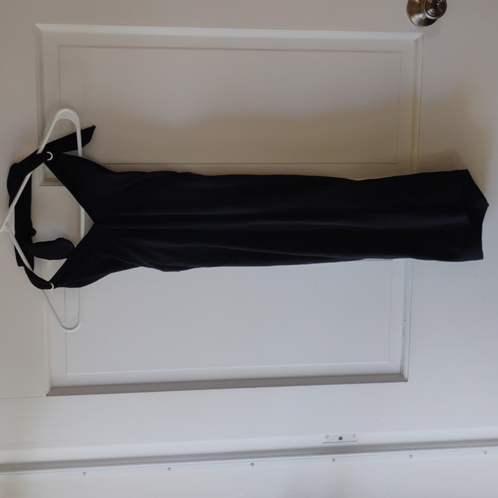 American Apparel Black Halter Dress